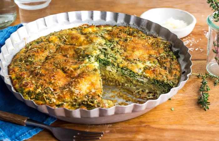 Cauliflower And Greens Frittata